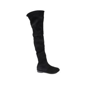 Stuart Weitzman Lowland Over The Knee Boots in Black Suede